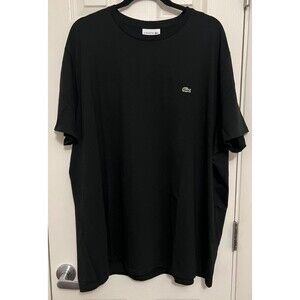 Lacoste Mens Crew Neck Black T-Shirt 4XL New with tags